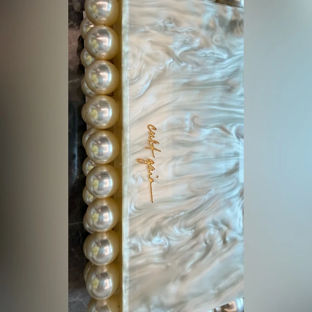 Cult Gaia Eos Pearl Box Clutch - Picture 5 of 16